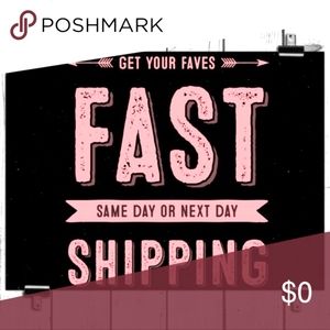 I ship same day or next at the last.